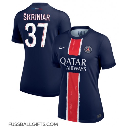 Paris Saint-Germain Milan Skriniar #37 Fußballbekleidung Heimtrikot Damen 2024-25 Kurzarm